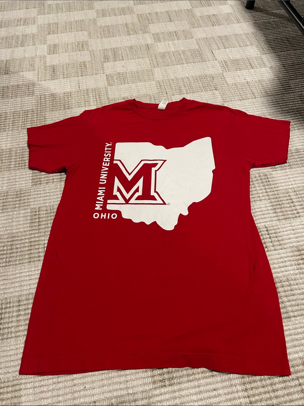 Tultex Red Crewneck T‑Shirt with Tag